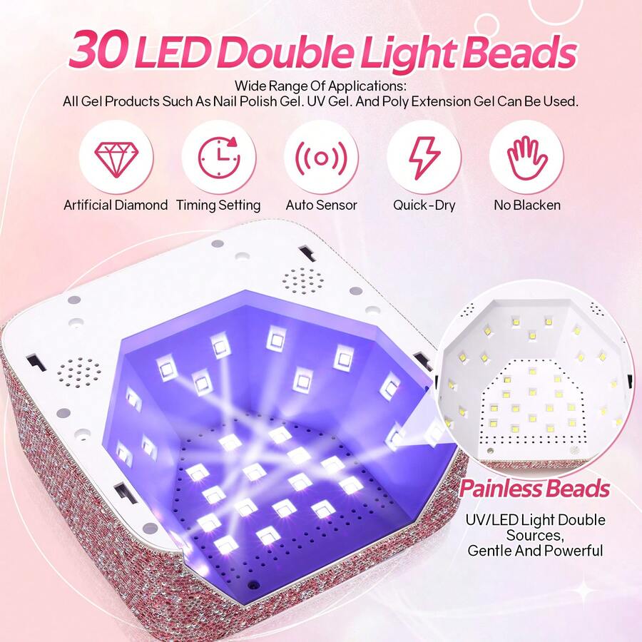 Wireless LED UV Lamp For Nails Nail Drying Lamp For Manicure Nail