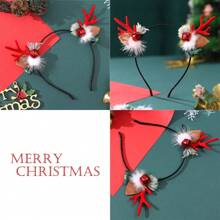 1 件圣诞装饰头带，可爱派对/狂欢节服装配饰，家庭万圣节圣诞礼物