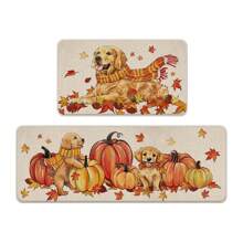 浴室垫 房间装饰 户外地毯 门垫 浴室配件 返校秋季装饰 玄关装饰 浴室 厨房装饰 - 黃色 - 查看 1