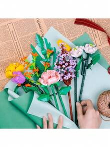 Bouquets Of Eternal Flowers To Assemble Flowers Compatible - 白色 - 查看 3