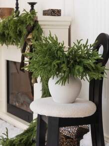 24pcs Araucaria Pine Twigs, Suitable For Autumn/Winter Decoration, Decoration, Home Decor, Room Decor, Tabletop Decoration, Valentine's Day, Gift Gifts Birthday Graduation Christmas Decorations Christmas - Green - View 6