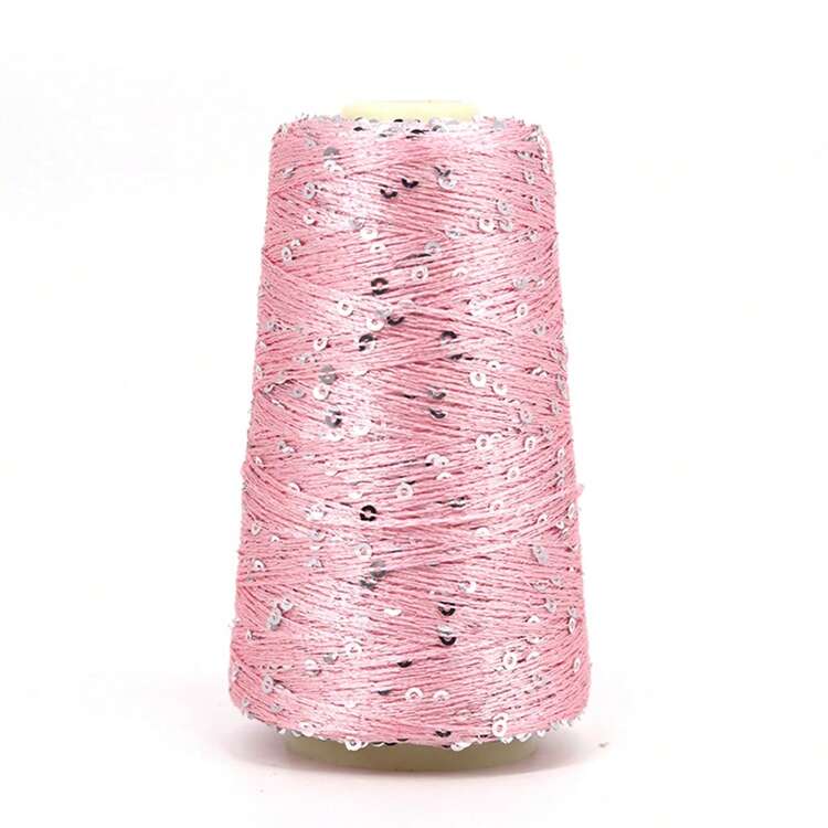 Summer Ice Silk Yarn With Sparkling Beads And Sequins Hair/Scarf Yarn, Diy Hand Crochet Knitting Fine Thread On - Multicolor - View 26