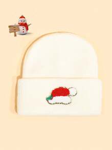 3 Pcs Knitted Christmas Hats, Christmas, Party, Daily Warm Match For 3-8 Years Old Boy And Girl Baby Friends Party - Multicolor - View 10