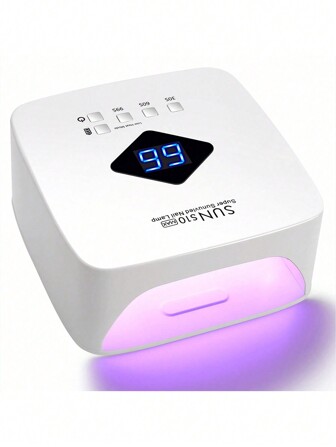 无线 UV LED 美甲灯，带 30 颗灯珠，可充电专业美甲烘干机，带 3 个定时器设置，适合家庭和沙龙使用