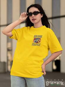 Shirt T-Shirt Mushroom Skull Hippie Fashion Bad Days Ref 1427 FLUXOGEEK - Màu vàng - Xem 6