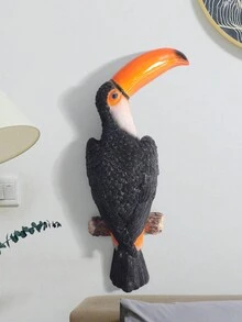 1 mô hình chim mỏ sừng sống động như thật, đồ trang trí treo sân vườn, thích hợp làm quà tặng mang lại may mắn, trang trí phòng, đồ trang trí Giáng sinh, trang trí phòng ngủ - Nhiều màu - Xem 6