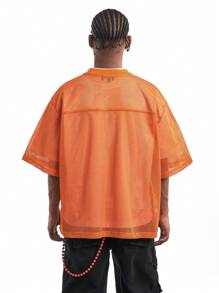 Koszulka do koszykówki MT99 American Street Style Mesh Hollow, nadruk liter i cyfr, wzór dla par