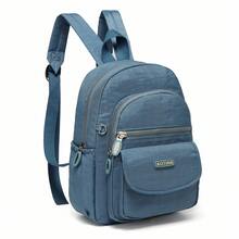 Mini Nylon Women Backpacks Casual Lightweight Strong Small Packback Daypack For Girls Cycling Hiking Camping Travel Outdoor - Light Blue - View 3