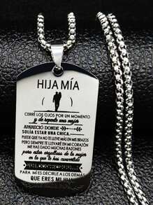 男士项链 男孩 不锈钢 银 送给儿子 男士项链 链式珠宝 欢乐男士礼物 - 項鍊 - 查看 12