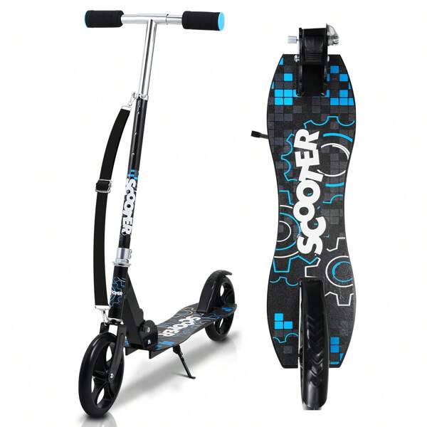 Jiubiaz Kinderroller Tretroller Cityroller Kickscooter Kinderscooter Klappbar Scooter Höhenverstellbar