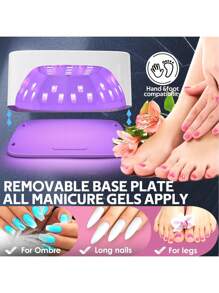 Cordless UV LED Nail Lamp With 30 Beads Rechargeable Professional Nail Dryer With 3 Timer Settings For Home And Salon Use - Xem 7