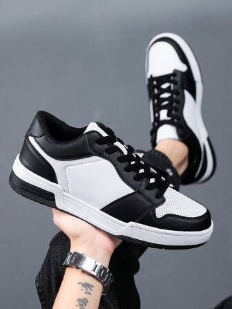 Men's Fashion Skate Shoes, Plus Size Athletic Sneakers