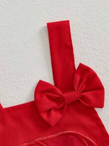 2 Stück Baby Mädchen Weihnachten lässige Romper ärmellos Weihnachtsmann Stickerei Romper mit Stirnband Kleidung Sets