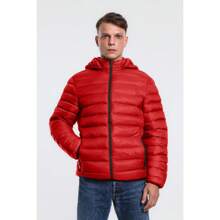 TMK Piumino Uomo Primaverile Autunnale con Cappuccio 100 Grammi art. 8201
