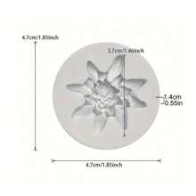 1 pieza Molde de silicona con diseño floral 3D en forma, moldes de flores de loto y margarita hechos a mano, ideal para hacer colgantes de resina, aretes, encantos para llaveros, accesorios de joyería DIY, jabón, velas aromáticas, yeso, resina y arcilla polimérica, de fácil desmoldeo, suministros de decoración para el hogar, regalos para bodas, graduaciones, cumpleaños, fiestas y festivales