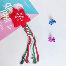 1pc Pet Giáng sinh ông già Noel quà tặng búp bê chó nhai răng làm sạch sang trọng người tuyết búp bê chó - Nhiều màu - Xem 8