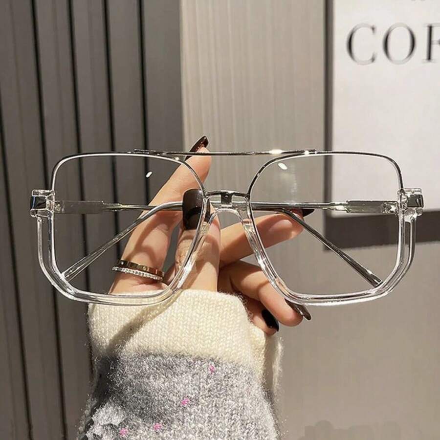 1pc Kính mắt Top Bar Kính trong suốt Phụ kiện kính trong suốt - Trong sáng - Xem 1