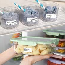 Phomemo 热敏自粘标签，适用于 M110/M120/M200/M220/M221 标签机，0.78 英寸 *0.39 英寸（20*10 毫米）600 个标签/卷，适用于办公室、家庭、学校、标记、日期（白底黑字） - 一卷白色 - 查看 7