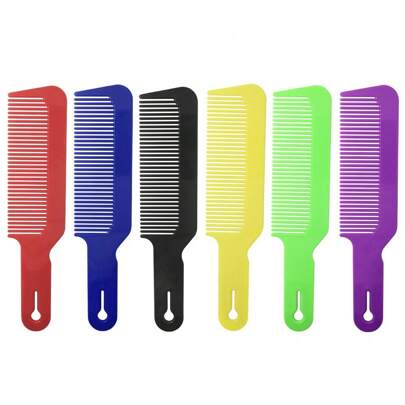 1pc 8.6 Inch Barber Cutting Comb, Flat Top Clipper Comb, Hairdresser Mixed Comb, Heat Resistant Haircutting Comb, Suitable For Clipper Cut And Clipper Hairstyles