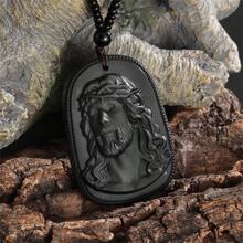 1件经典创意天主教圣本笃雕像串珠项链，男女皆宜，时尚个性化护身符首饰，适合日常、派对、生日等场合佩戴 - 時尚 - 查看 7