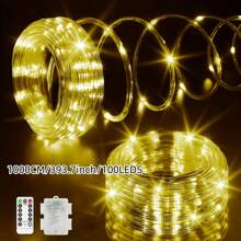 1 Bộ 3 Đèn tuýp hộp pin AA, Điều khiển từ xa 8 chức năng, Đèn trang trí không khí, Đèn trang trí sân trong và ngoài trời cho lều cắm trại, Đèn trang trí ngày lễ (Đèn 50/100/200) - 8 chế độ - Xem 13