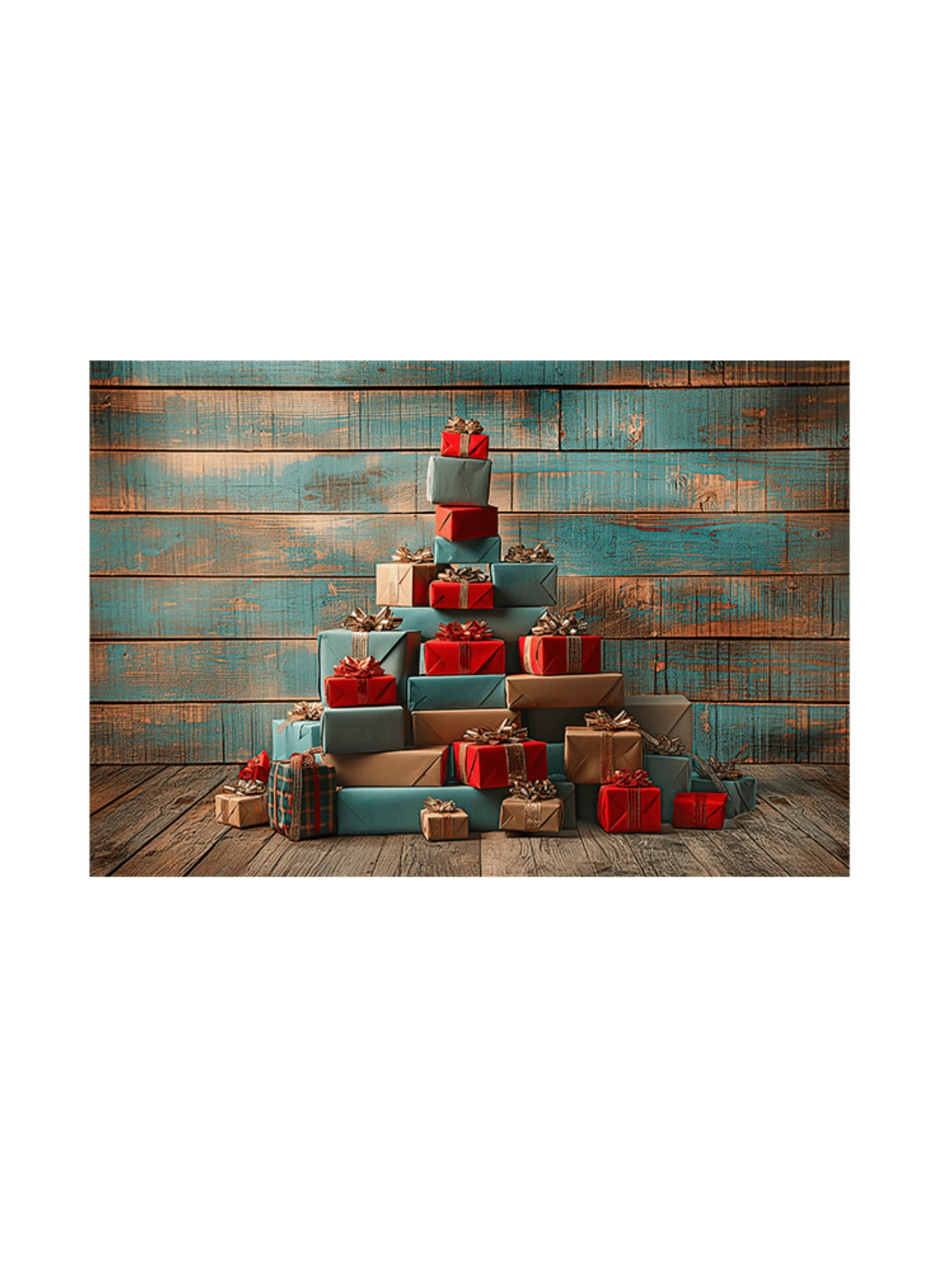 3D Sublimated Fabric Photographic Background Christmas 2.20x1.50 Horizontal - FFF-2273 - 查看 1