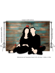 3D Sublimated Fabric Photographic Background Christmas 2.20x1.50 Horizontal - FFF-2273 - 查看 5