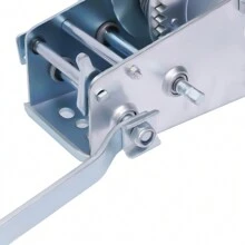 YUNRUX 1588kg 10m Professional Hand Winch Trailer Cable Winch With Wire Rope For Trailer Truck Car - 銀色 - 查看 8