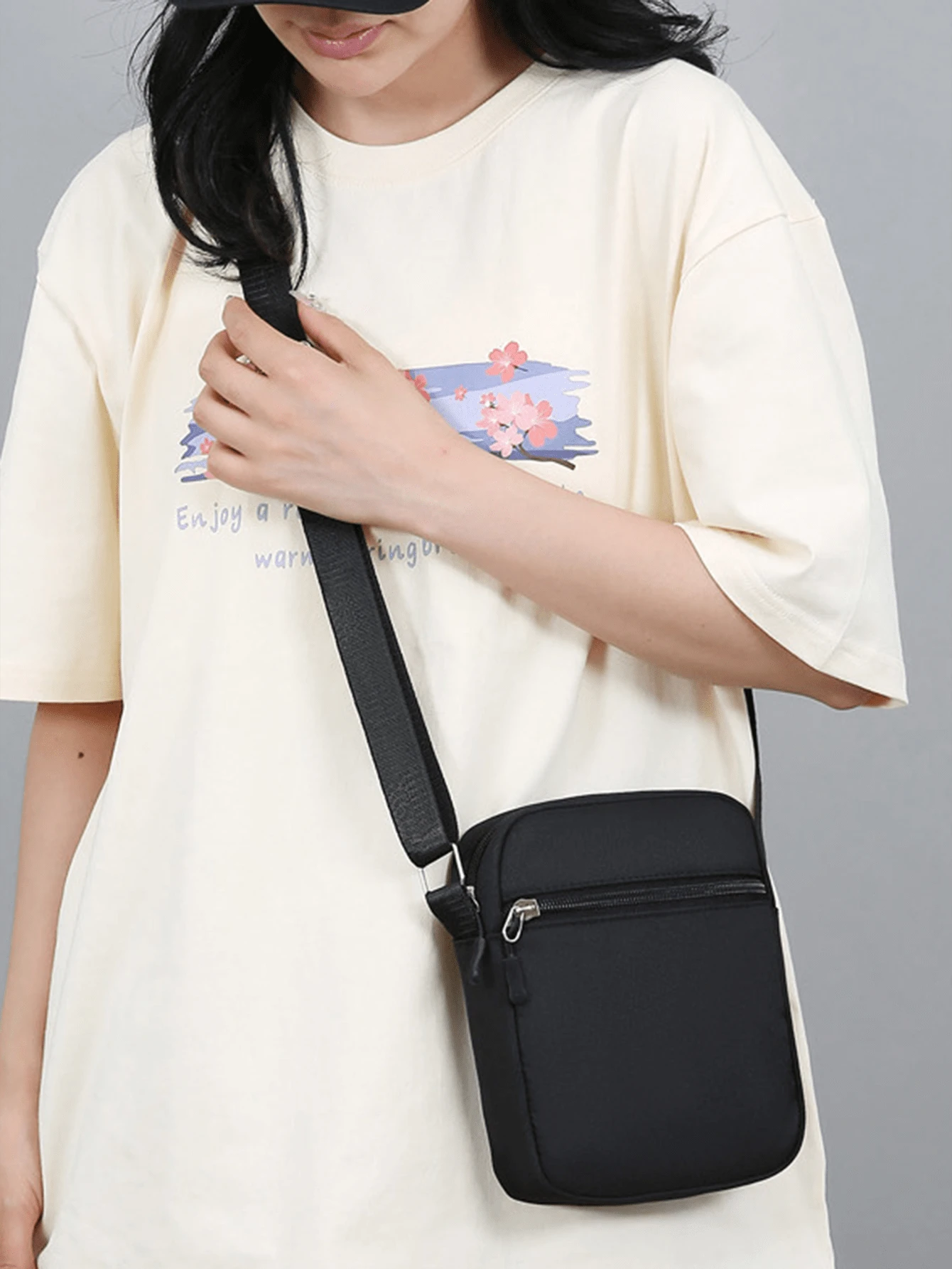 Large Capacity Crossbody Bag Oxford Cloth Waterproof Coin Purse