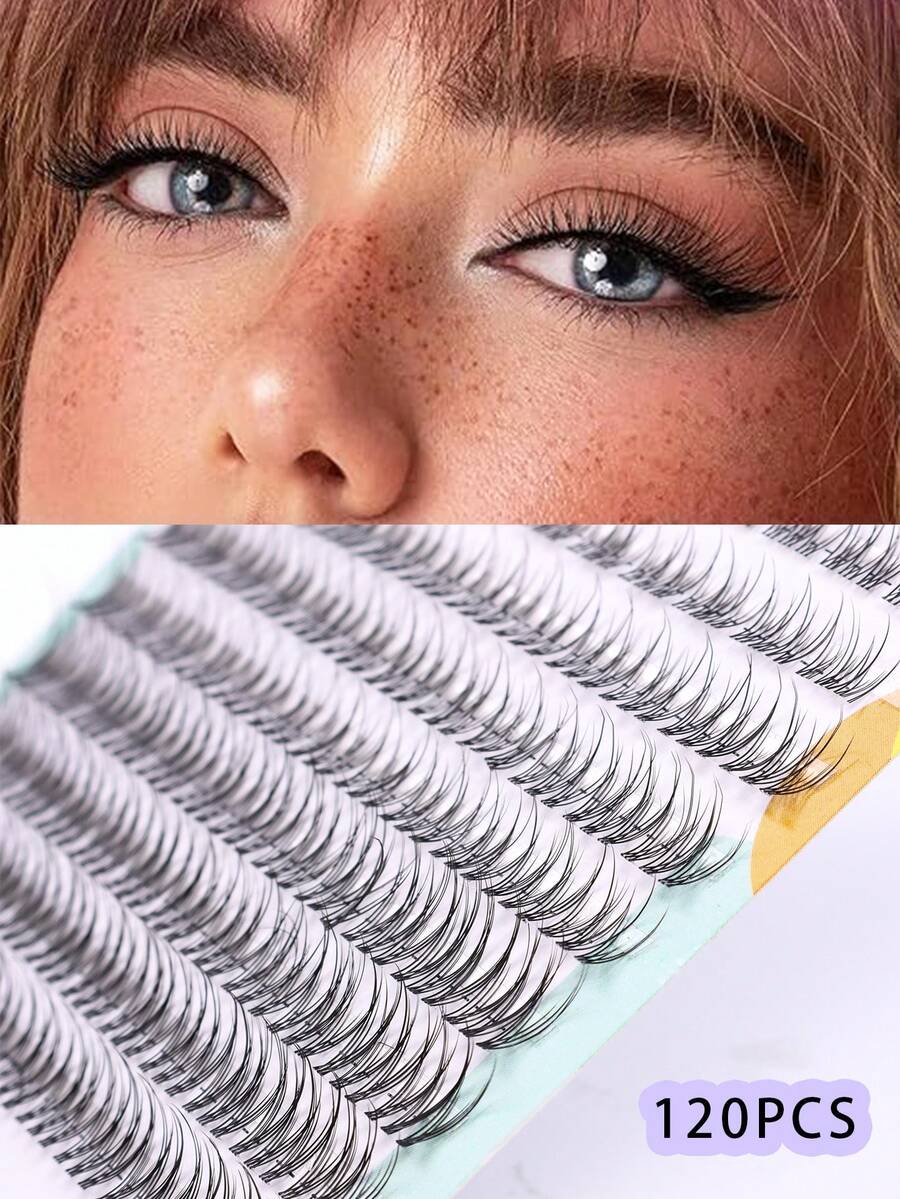 Lông mi cong mềm tự nhiên, 10-12mm hỗn hợp 0,07mm C/D, 10 hàng/120 sợi Lông mi tự làm nhẹ cho trang điểm tự nhiên đến ấn tượng, thích hợp sử dụng hàng ngày và sự kiện - D - Xem 1