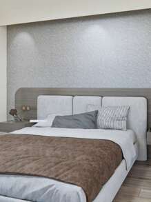 1 miếng giấy dán tường tự dính họa tiết vải lụa giả màu hồng kèm tủ, bàn, ghế, trang trí nền phòng, miếng dán cải tạo, tấm ốp tường bong tróc, giấy dán tường, giấy dán tường, vật dụng trang trí mùa xuân làm mới ngôi nhà của bạn, miếng dán trang trí Rama - Hồng - Xem 11