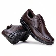 Yakov Leather Men's Orthopedic Dress Shoe Softness - Coffee Brown - View 5
