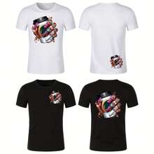 1 /2 /3 Coffee Girl Patch Pattern Iron On Transfer Stickers For T-Shirts, Sweatshirts, Jeans, Bags, Jeans, Backpacks, Hats, And Pillows - Multicolor - View 3