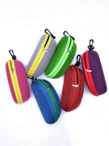 时尚旅行便携式拉链眼镜太阳镜保护硬质便携式盒子，性别揭示派对，非常适合生日、婚礼、派对，是送给同事、朋友和家人的完美礼物，也是返校礼物 - 彩色 - 查看 8