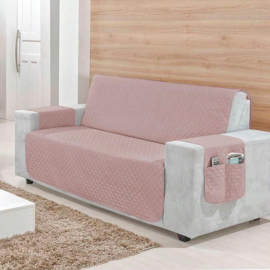Casa Viva Rita 2-Seater Sofa Protector Sofa Decoration, Sofa Cover - Rose - View 1