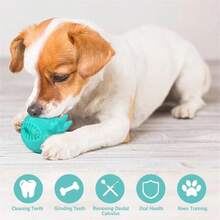 狗狗咀嚼玩具 - 章鱼形状设计狗狗咀嚼高品质橡胶玩具，坚固的吱吱出牙玩具，适合中小型犬，防止嗜睡，适合室内和室外游戏和娱乐宠物配件，独特的章鱼设计，替代玩法，还可以发出声音，是一款值得为小型犬准备的玩具 - 彩色 - 查看 6