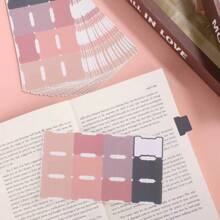 10 张/120 件粘性索引标签，双面书页标记标签空白月度标签可写便签标签自粘式计划贴纸用于标签 - 落日餘暉 - 查看 3