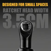 LYUWO LYUWO Power Tool 3/8-Inch Cordless Yellow Ratchet Electric Wrench 45Nm 90 Degree Right Angle 12V Rechargeable Ratchet Wrench, With A Slender Body For Easy Multi Angle Entry Into Narrow Spaces, No Longer Bound By Wires