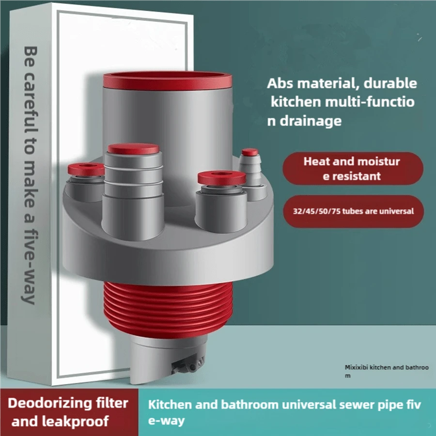 Kitchen Sink Filter Drain Cover, OdorProof AntiClogging Seal