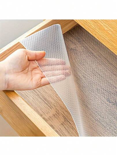 1 Roll Of Anti Slip Drawer And Shelf Padding: Tailored To Fit - Perfect For Kitchens, Cabinets, Refrigerators, And Bathrooms. Washable, Waterproof, And Oil Resistant Drawer Padding