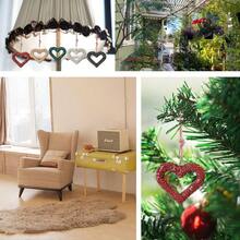 1 件闪亮心形吊坠可爱水钻心形挂饰，可爱心形吊饰，送给朋友/爱人的礼物圣诞树装饰/情人节装饰 - 彩色 - 查看 6