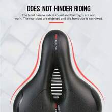 1pc Bicycle Seat Thick Sponge MTB Bike Saddle Hollow Comfortable Shock-Absorbing Round Cushion - Multicolor - View 6