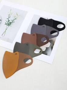 1 chiếc khăn che mặt bằng vải nỉ dày màu đen/than cho nam, chống gió và ấm, chống tia UV dùng cho hoạt động ngoài trời vào mùa thu/đông, du lịch, thể thao, mặc hàng ngày và đi học - A - Xem 5