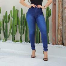 Kit Of 3 Women's Pants Wholesale Fashion Premium High Waist - 藍色 - 查看 7