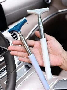 8.2-38.6 Inch Retractable Car Side Mirror Wiper, Windshield Cleaner, Portable Car Interior & Exterior Cleaning Accessory For Rainy & Foggy Weather - 1PCS - View 2