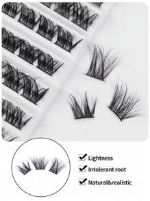 Lash Clusters DIY Eyelash Extensions 100 Clusters Wispy Individual False Eyelashes Crling Thick Fluffy Eyelash Clusters,Personalized UNatural Reusable False Eyelashes,Lash Extension Kit,Foxy Eye Lifting Look Eyelash Extension Kit Cluster Eyelash To Lengthen And Volumize The Outer Corner Of Your Eye Beauty Makeupfor Everyday Use Travel, For Parties Or Gift For Women&Girls - C - 查看 9