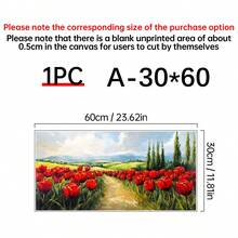 1 件郁金香墙壁艺术油画帆布原创纹理墙壁艺术花卉墙壁艺术彩色墙壁艺术大型墙壁装饰乡村油画 - 彩色 - 查看 14