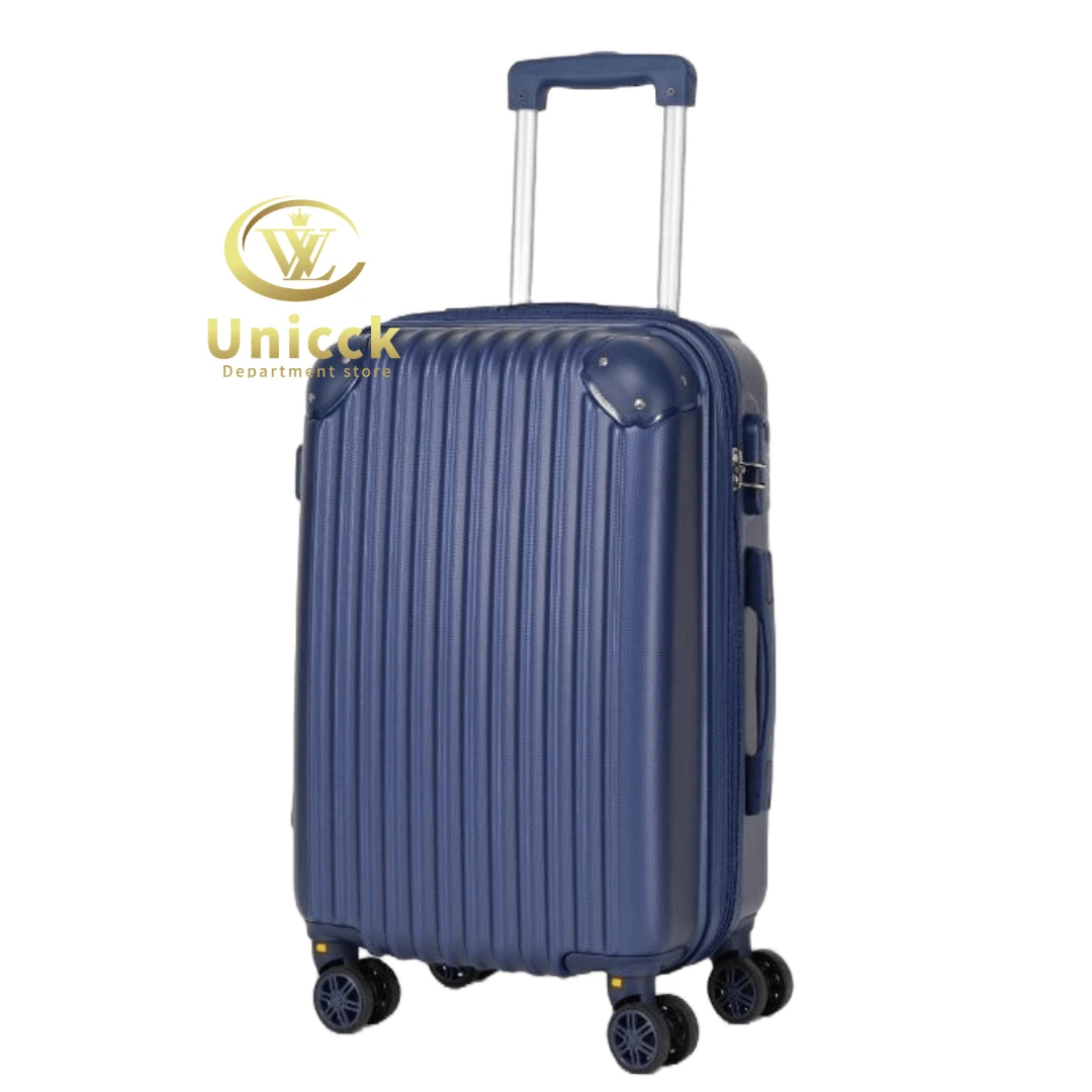360° Carry-On Suitcase Lightweight On The Plane. Double Zipper With Anti-Theft Expandable Double Wheels 10kg Size-25*35*55 - 寶藍色 - 查看 1