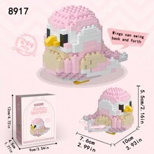 1 件可爱小鸟拼接微粒积木玩具，迷你鹦鹉形状桌面装饰收藏品，创意 DIY 拼装积木动物模型家居桌面装饰，很棒的圣诞节/万圣节/新年/情人节/儿童生日礼物，男孩玩具，儿童玩具，儿童玩具，女孩玩具 - 彩色 - 查看 12