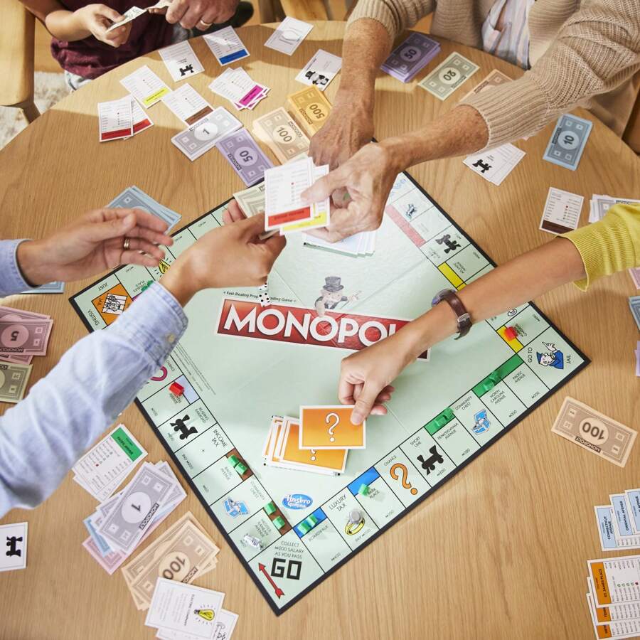 Hasbro Monopoly Game, Family Board Games For 2 To 6 Players & Kids Ages